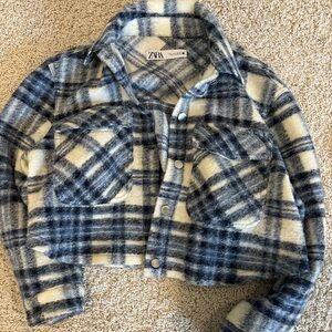 ZARA plaid shacket